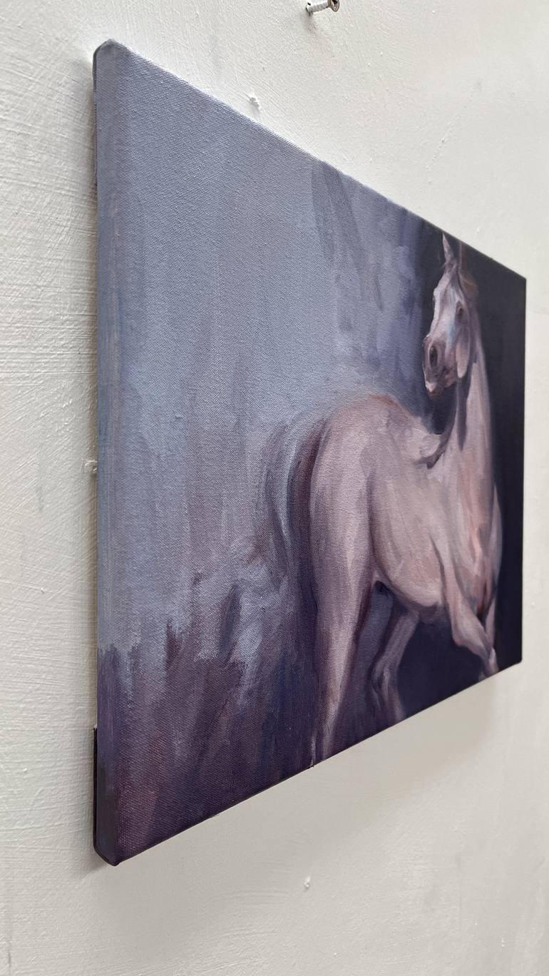 Original Expressionism Horse Painting by Zil Hoque