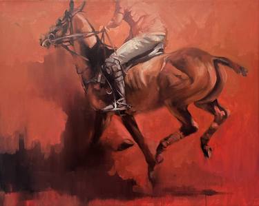 Original Impressionism Horse Paintings by Zil Hoque