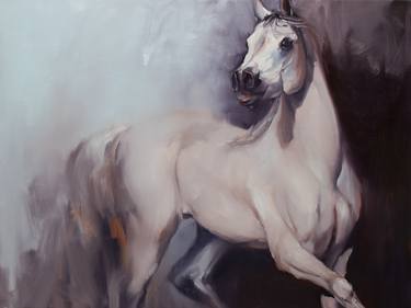 Original Expressionism Horse Paintings by Zil Hoque