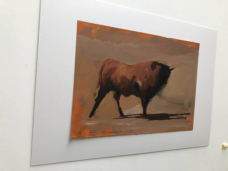 Original Expressionism Animal Painting by Zil Hoque