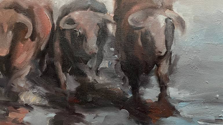 Original Expressionism Animal Painting by Zil Hoque