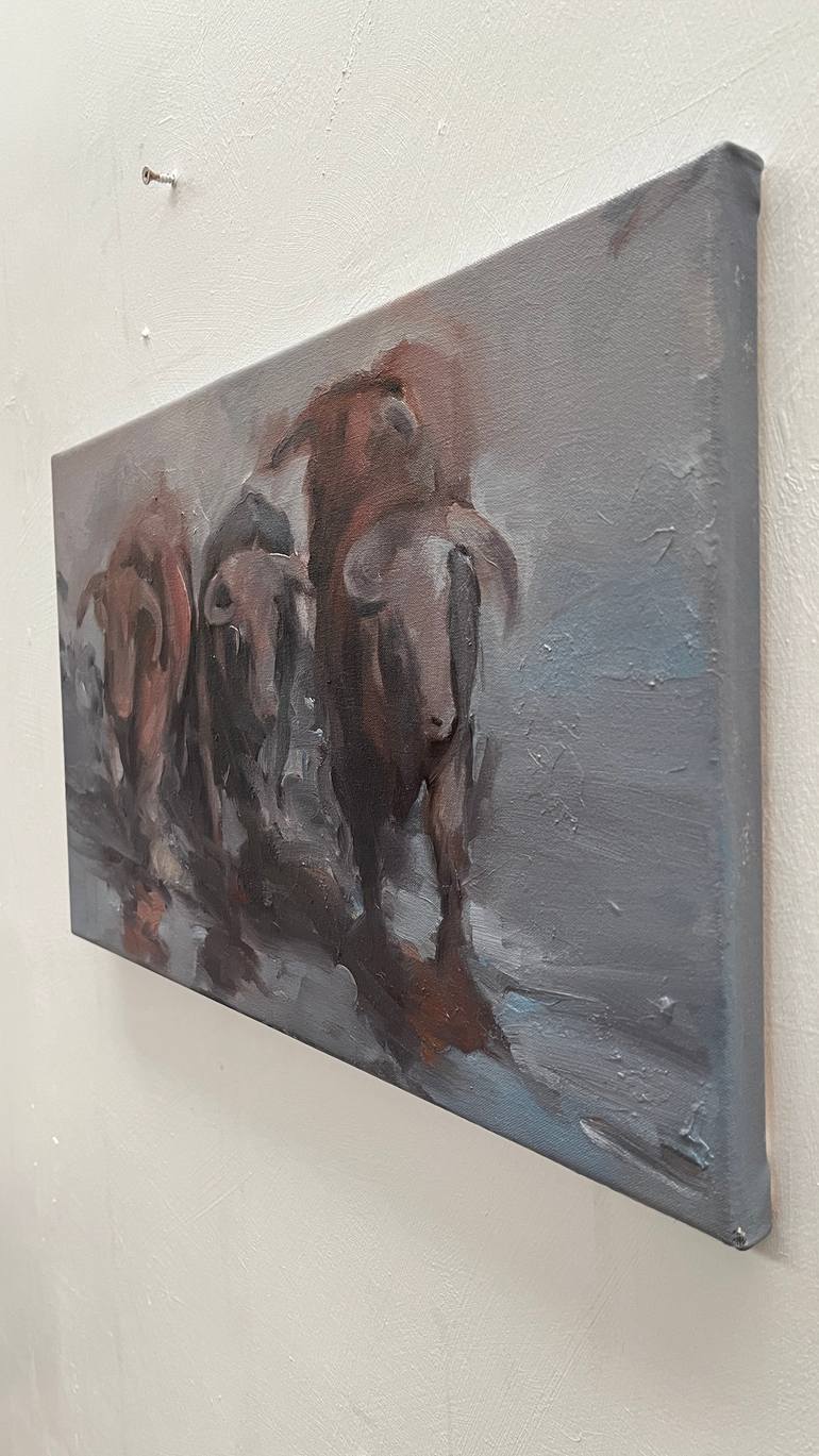Original Expressionism Animal Painting by Zil Hoque