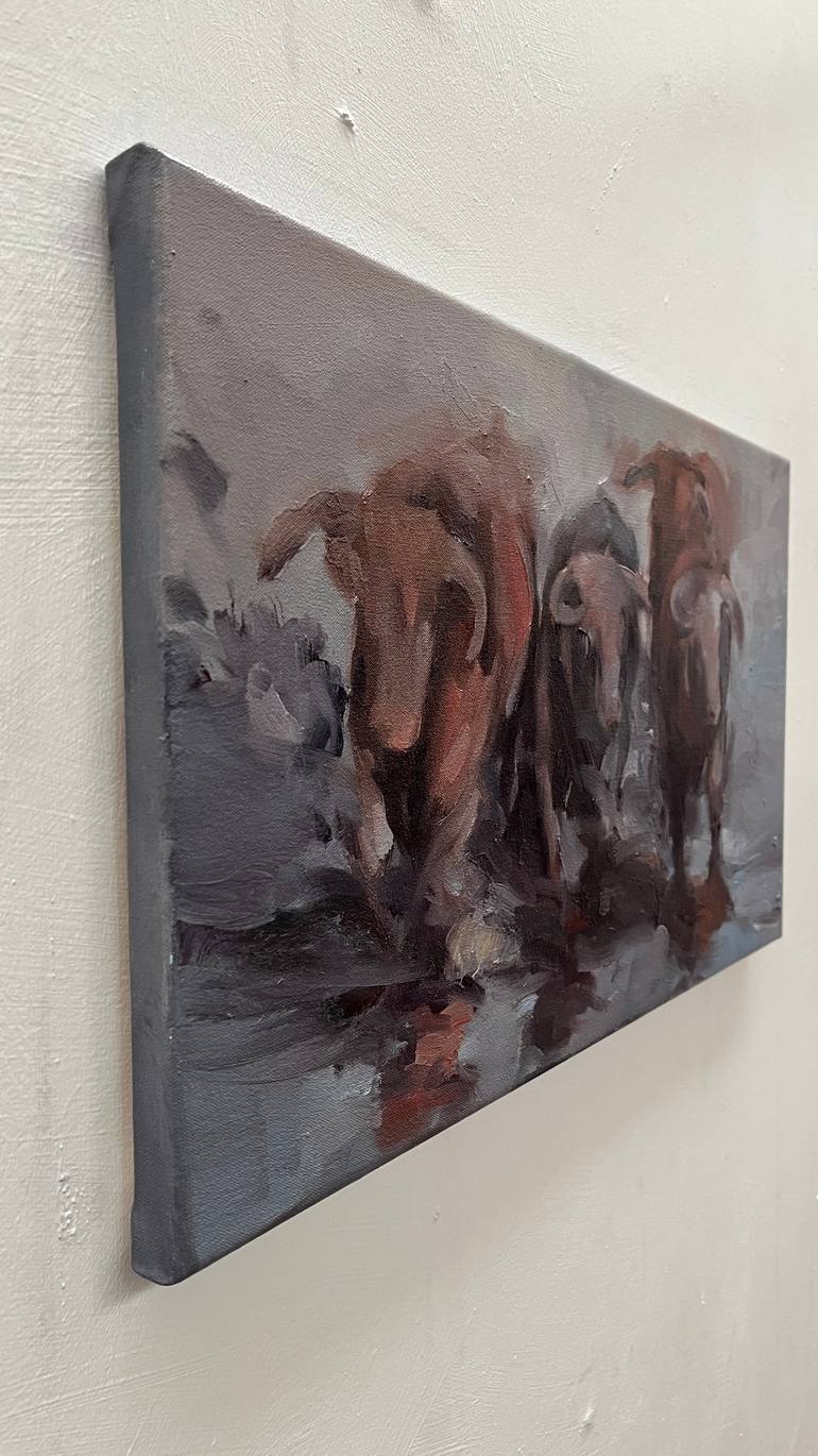 Original Expressionism Animal Painting by Zil Hoque