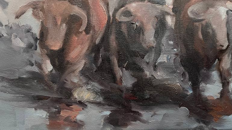 Original Expressionism Animal Painting by Zil Hoque