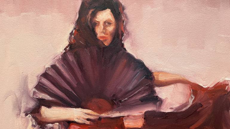 Original Expressionism Women Painting by Zil Hoque