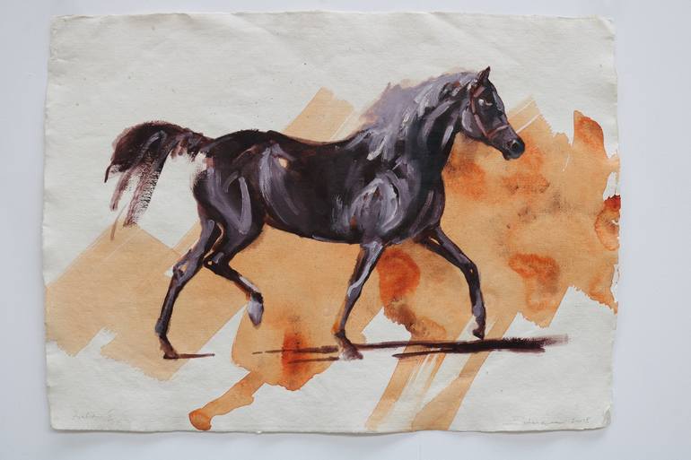 Original Modern Horse Painting by Zil Hoque