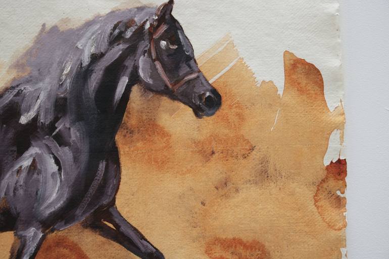 Original Modern Horse Painting by Zil Hoque