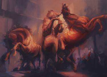 Print of Expressionism Horse Paintings by Zil Hoque