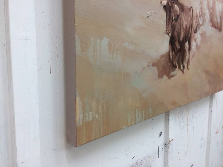 Original Expressionism Animal Painting by Zil Hoque