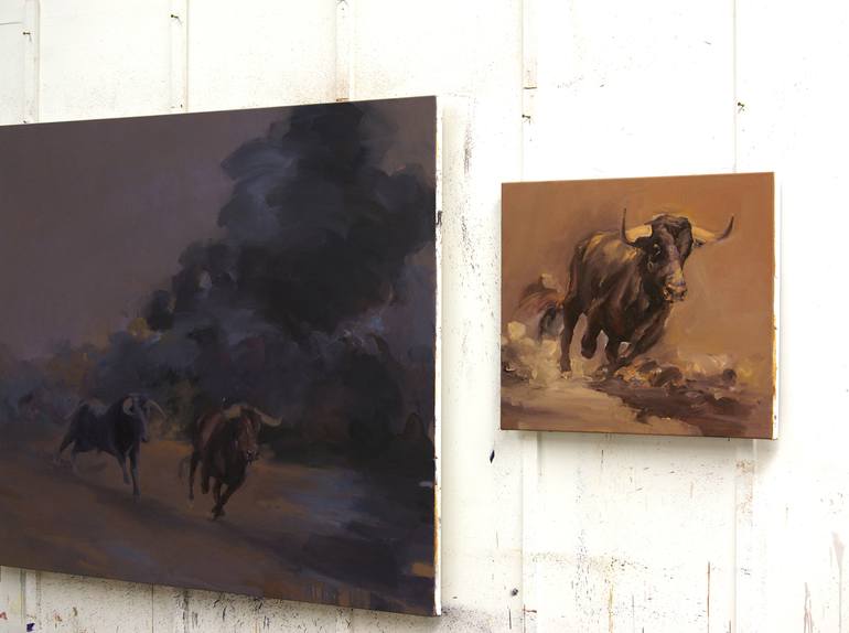 Original Expressionism Animal Painting by Zil Hoque