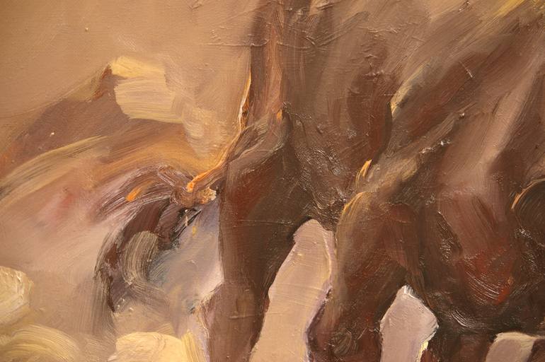 Original Expressionism Animal Painting by Zil Hoque