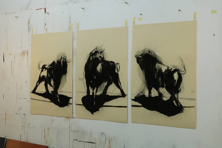 Original Expressionism Animal Drawing by Zil Hoque