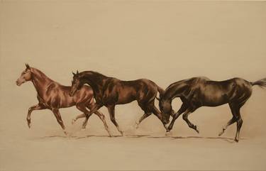Print of Documentary Horse Paintings by Zil Hoque