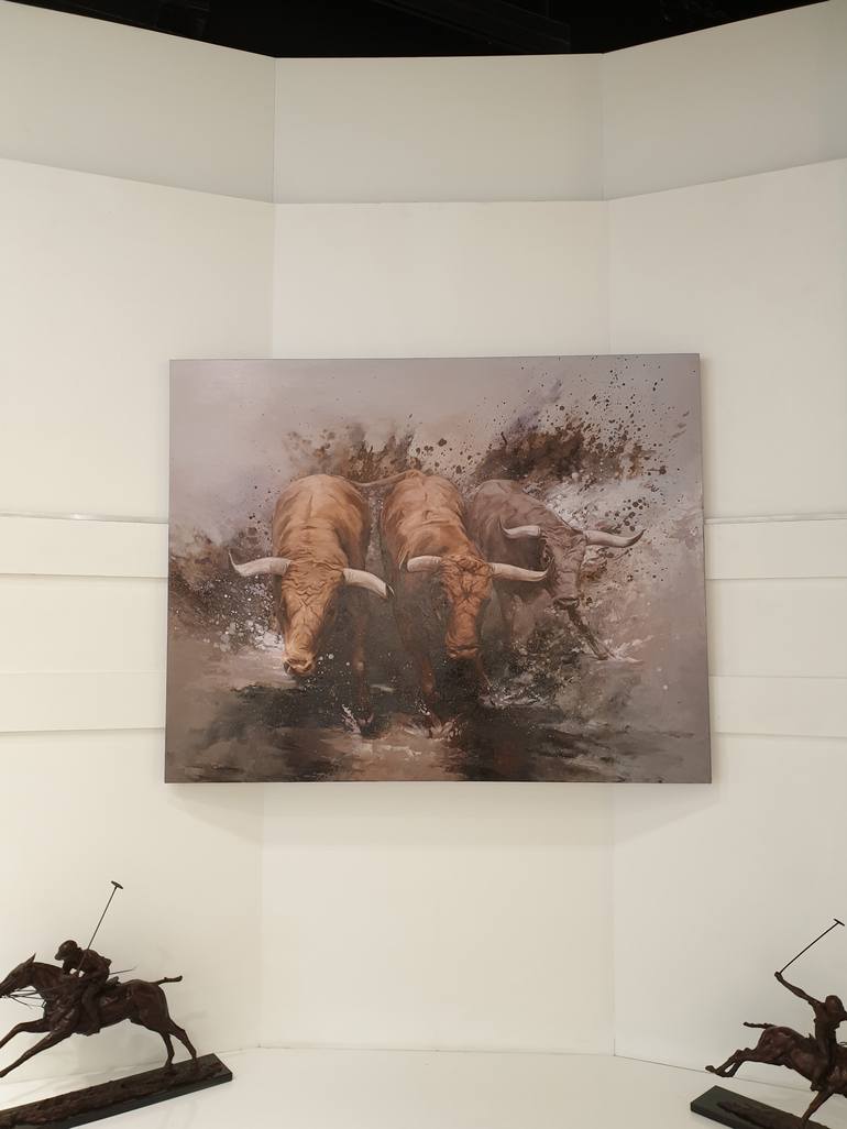 Original Expressionism Animal Painting by Zil Hoque