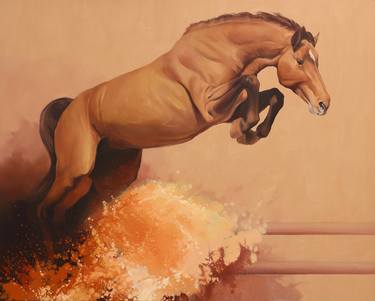 Print of Figurative Horse Paintings by Zil Hoque