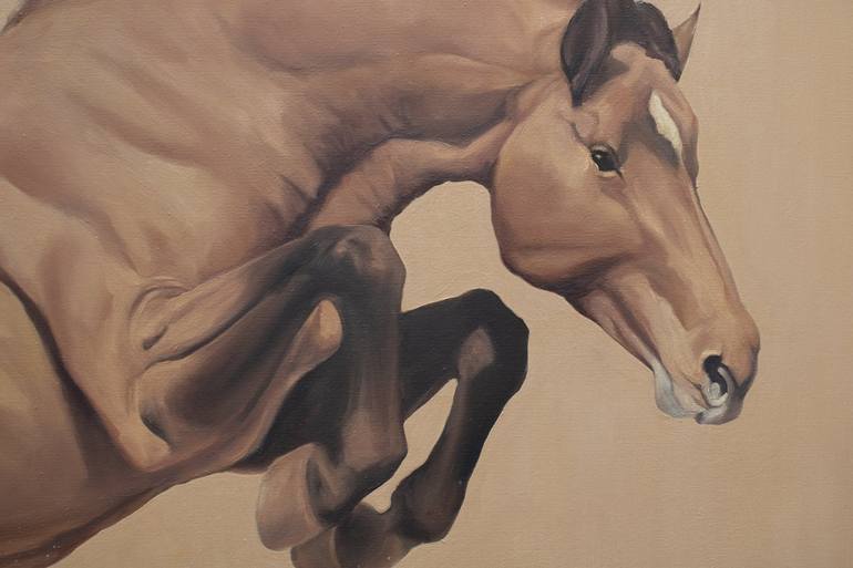Original Figurative Horse Painting by Zil Hoque