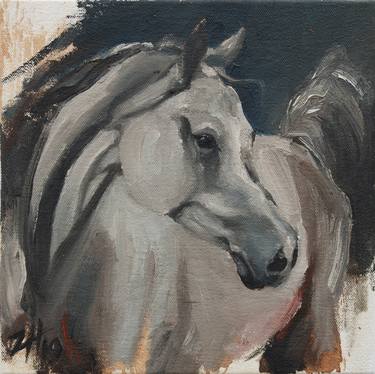 Original Expressionism Horse Paintings by Zil Hoque