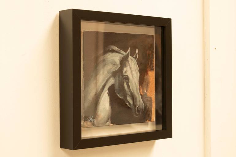 Original Expressionism Horse Painting by Zil Hoque