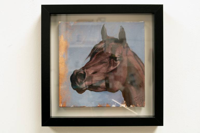 Original Expressionism Horse Painting by Zil Hoque
