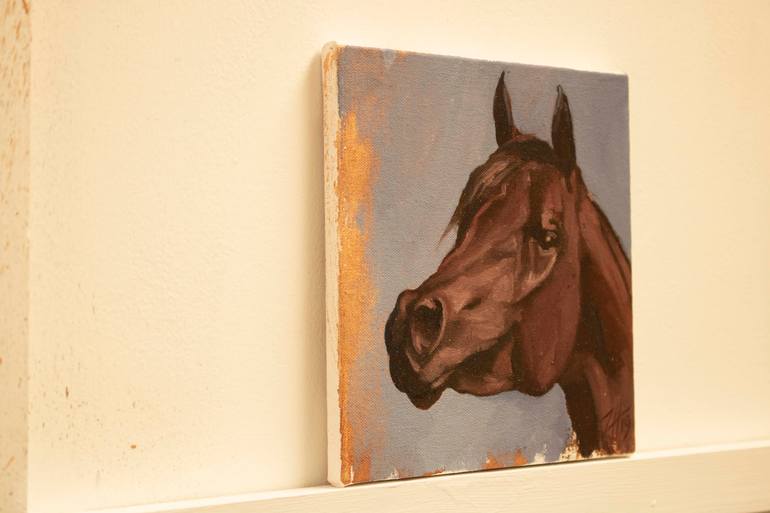 Original Expressionism Horse Painting by Zil Hoque