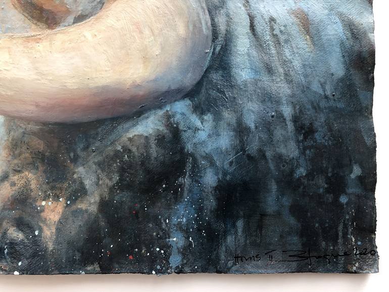 Original Expressionism Animal Painting by Zil Hoque