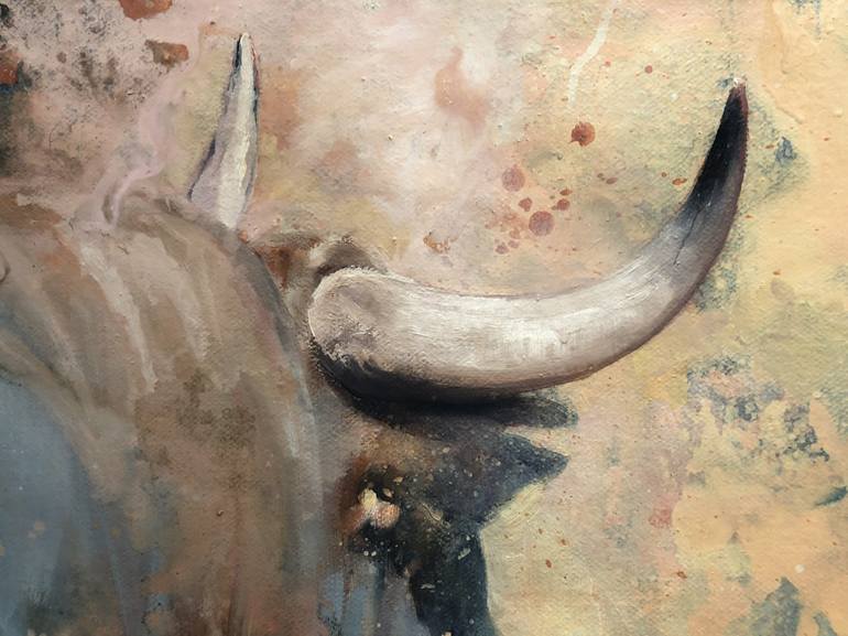 Original Expressionism Animal Painting by Zil Hoque