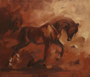 Original Modern Horse Paintings by Zil Hoque