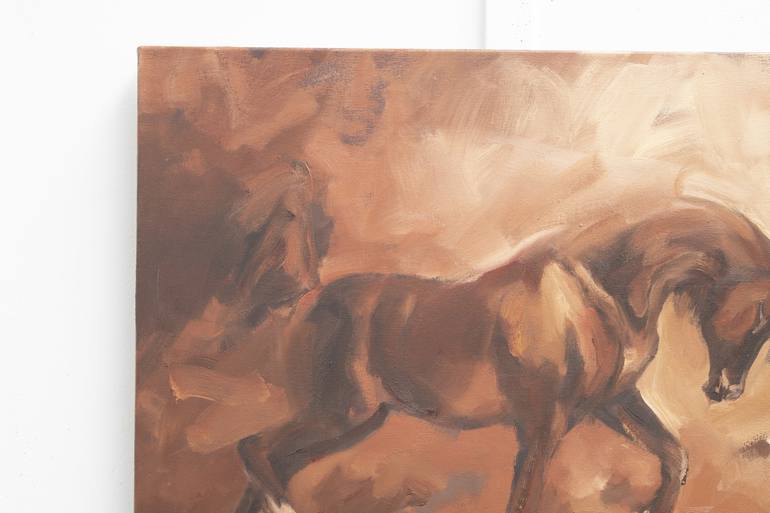 Original Horse Painting by Zil Hoque