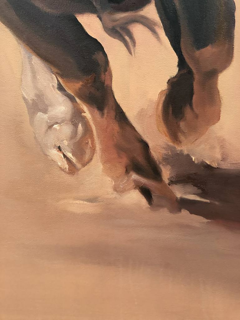 Original Impressionism Animal Painting by Zil Hoque