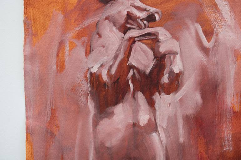 Original Expressionism Horse Painting by Zil Hoque