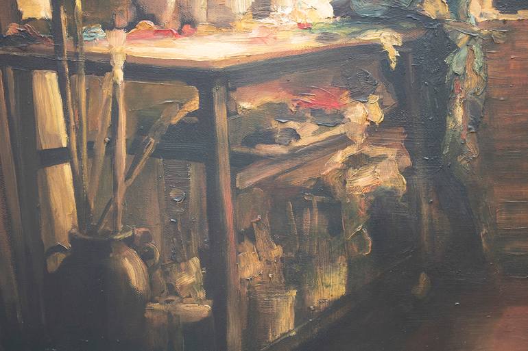 Original Expressionism Portrait Painting by Zil Hoque