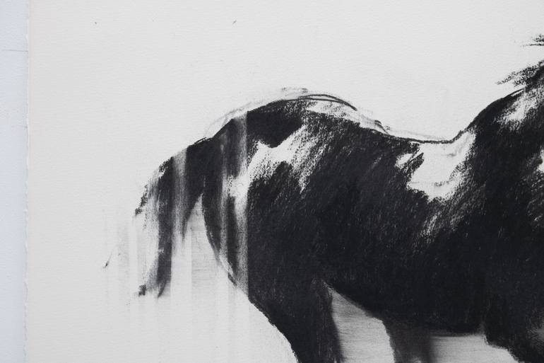 Original Expressionism Horse Drawing by Zil Hoque