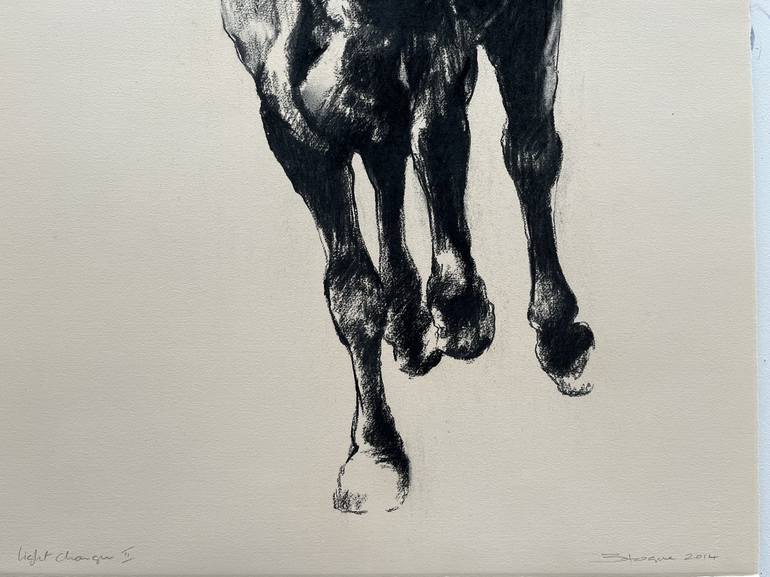 Original Figurative Horse Drawing by Zil Hoque