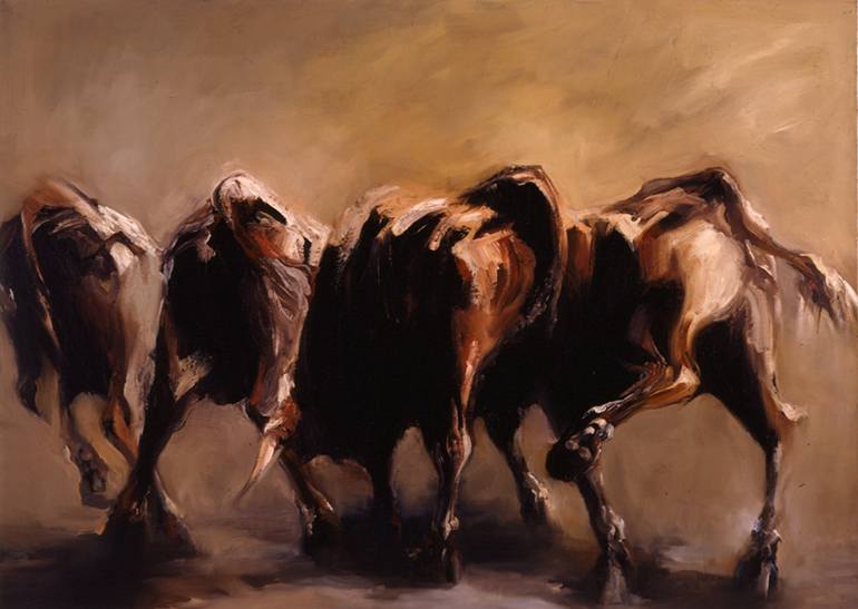 Original Expressionism Animal Drawing by Zil Hoque
