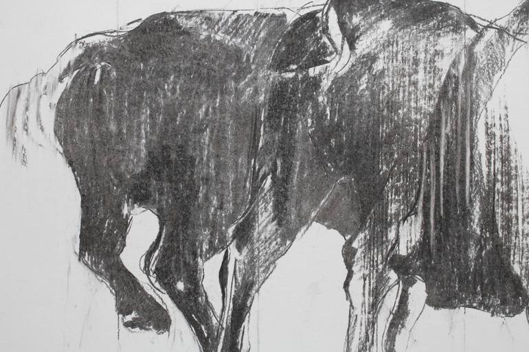 Original Expressionism Animal Drawing by Zil Hoque