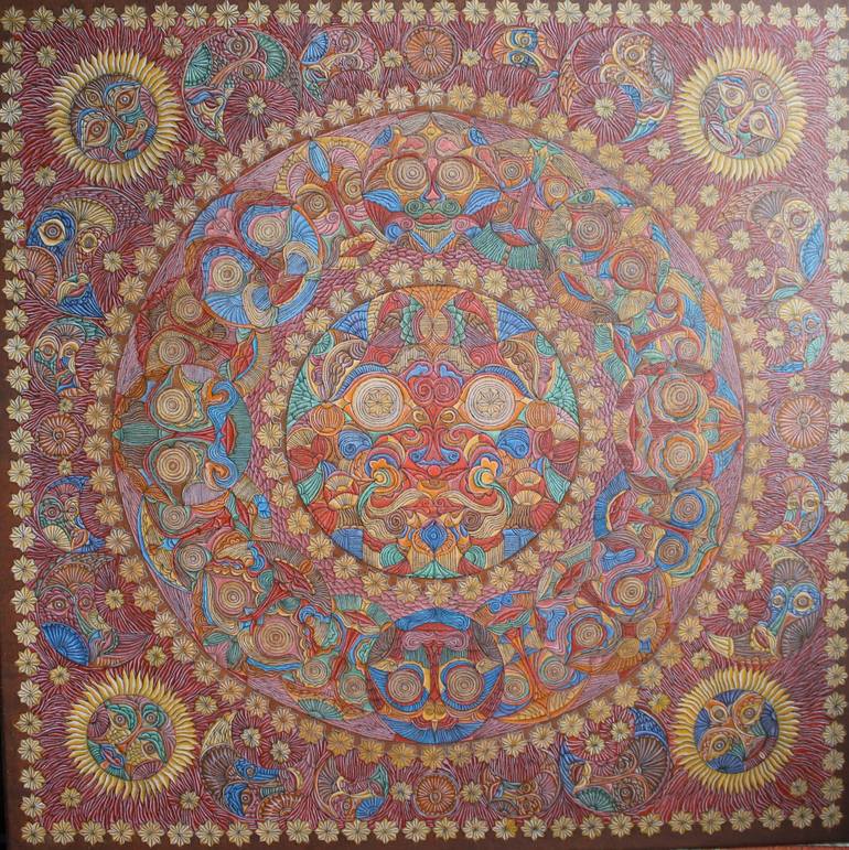 Original Abstract Expressionism Abstract Painting by Robertas Gedvilas