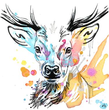 Original Animal Painting by Audrey Migeotte-Becthold