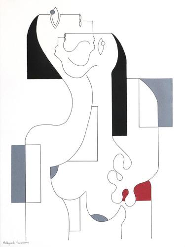 Original Figurative Love Drawings by Hildegarde Handsaeme