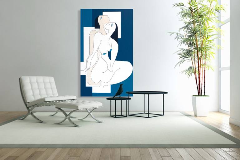 Original People Painting by Hildegarde Handsaeme