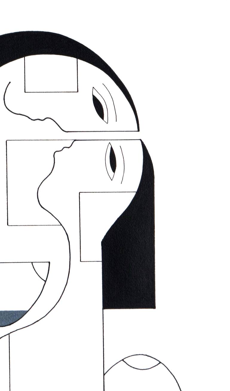 Original Contemporary Women Drawing by Hildegarde Handsaeme