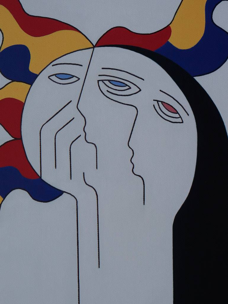 Original Figurative People Painting by Hildegarde Handsaeme