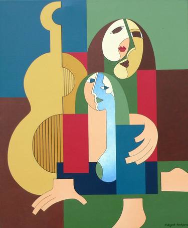 Original Contemporary Music Paintings by Hildegarde Handsaeme