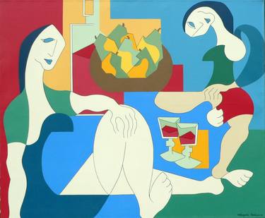 Original Abstract Expressionism Garden Paintings by Hildegarde Handsaeme