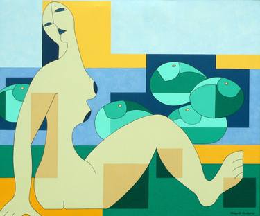 Original Abstract Expressionism Nature Paintings by Hildegarde Handsaeme