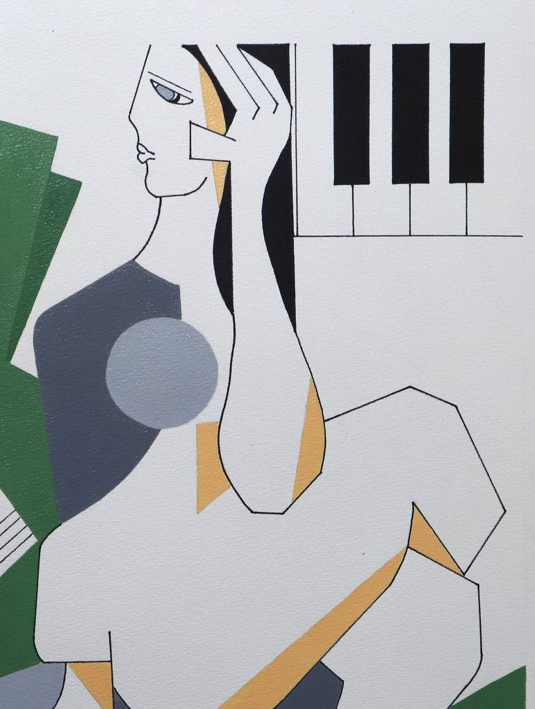Original Abstract Expressionism Abstract Drawing by Hildegarde Handsaeme