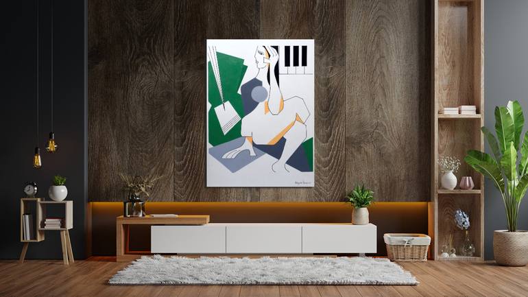 Original Abstract Expressionism Abstract Drawing by Hildegarde Handsaeme