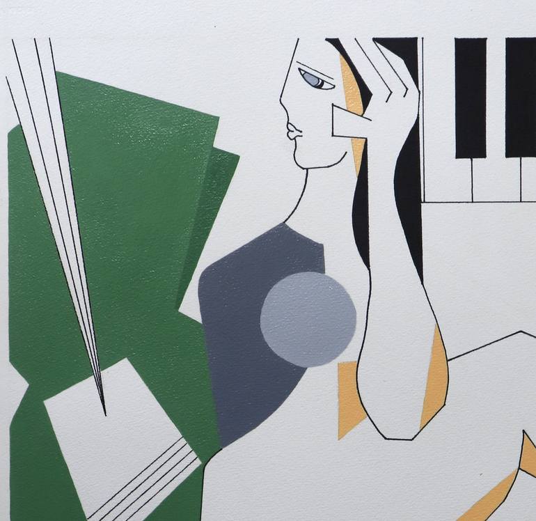 Original Abstract Expressionism Abstract Drawing by Hildegarde Handsaeme