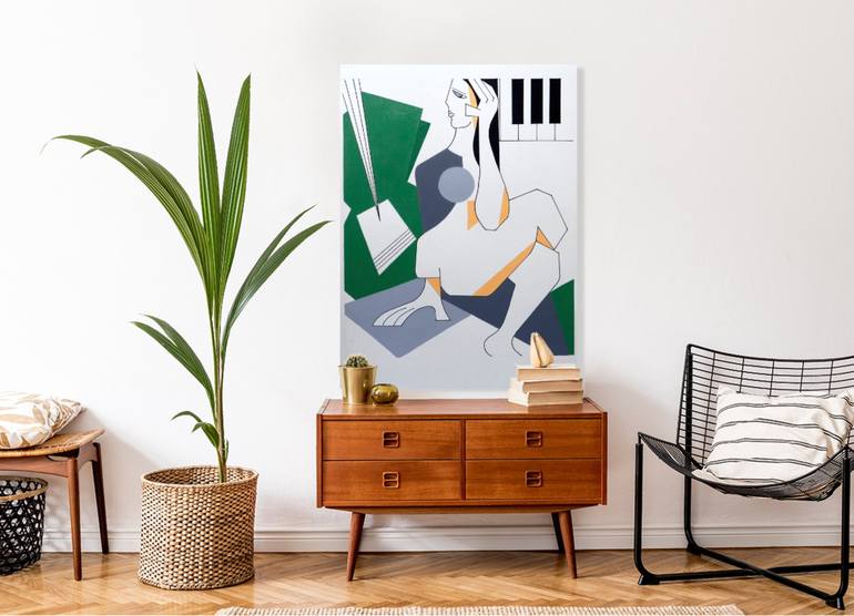 Original Abstract Expressionism Abstract Drawing by Hildegarde Handsaeme