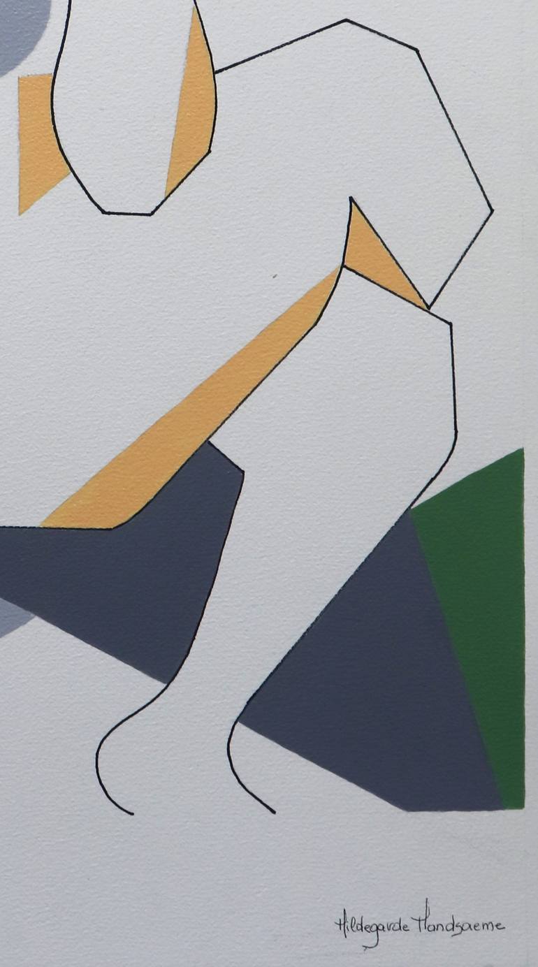 Original Abstract Expressionism Abstract Drawing by Hildegarde Handsaeme