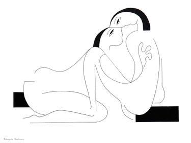 Original Abstract Love Paintings by Hildegarde Handsaeme